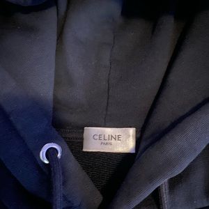 CELINE LOOSE HOODIE IN COTTON FLEECE
BLACK / WHITE